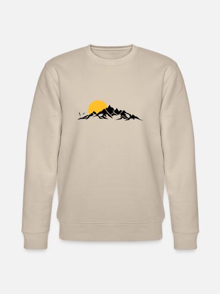 Landschaft - Berge Sonne - Stanley/Stella Unisex Bio-Sweatshirt CHANGER  - Beige