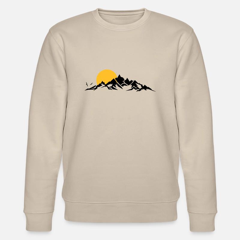 Landschaft - Berge Sonne - Stanley/Stella Unisex Bio-Sweatshirt CHANGER  - Beige