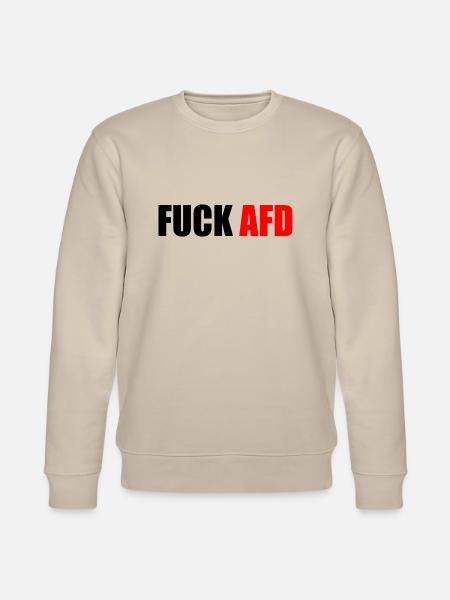 Fuck afd - Stanley/Stella CHANGER Unisex Organic Sweatshirt - beige
