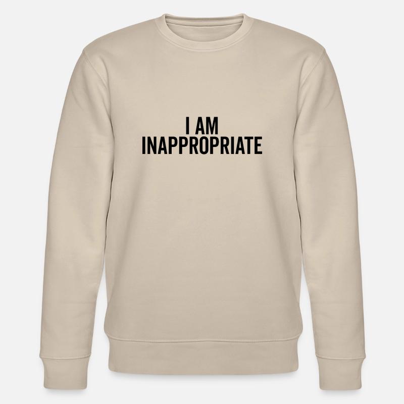 Ich bin unangemessen - Stanley/Stella Unisex Bio-Sweatshirt CHANGER  - Beige