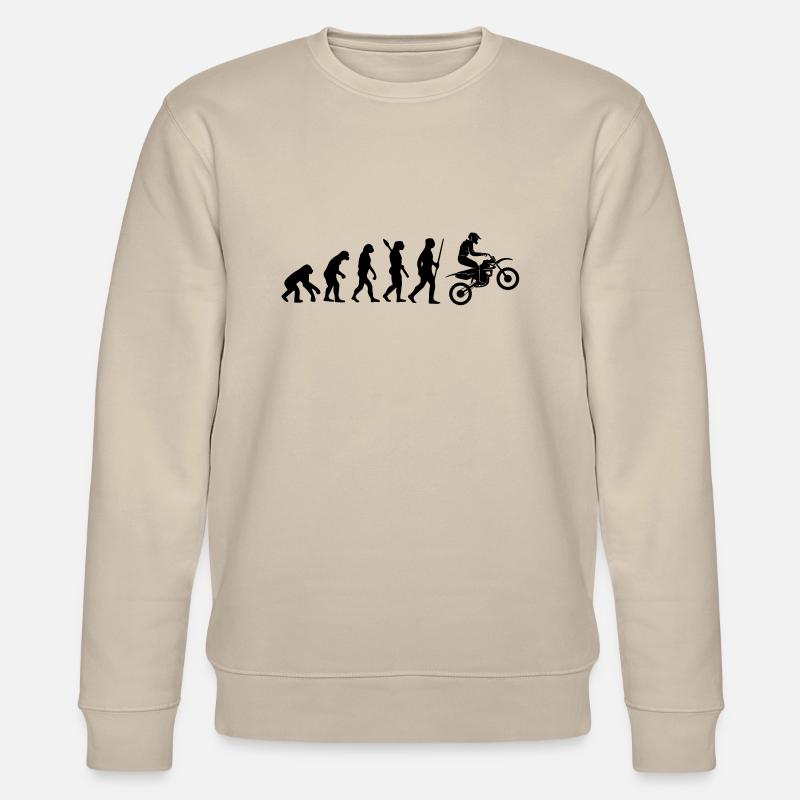 MOTORCYCLE EVOLUTION - Stanley/Stella CHANGER Unisex Organic Sweatshirt - beige