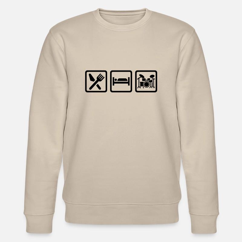 Schlagzeug - Stanley/Stella Unisex Bio-Sweatshirt CHANGER  - Beige
