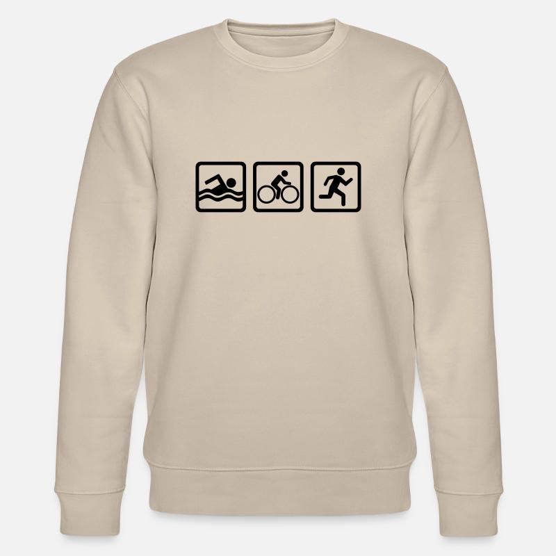 Triathlon - Stanley/Stella Unisex Bio-Sweatshirt CHANGER  - Beige