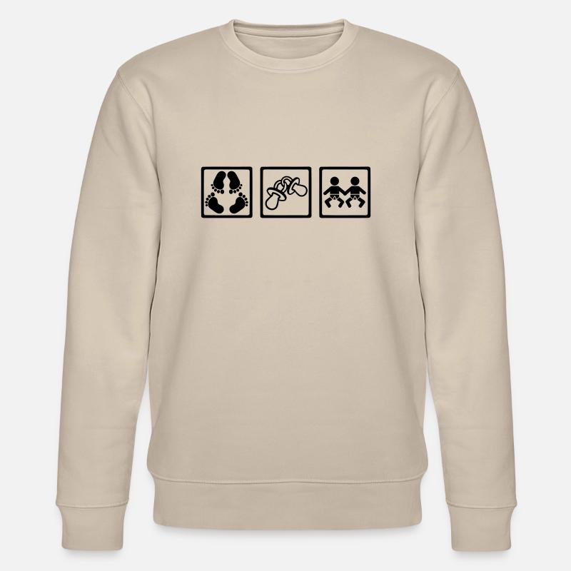 Zwillinge - Stanley/Stella Unisex Bio-Sweatshirt CHANGER  - Beige