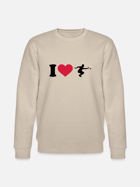 I love Boule - Stanley/Stella CHANGER Unisex Organic Sweatshirt - beige