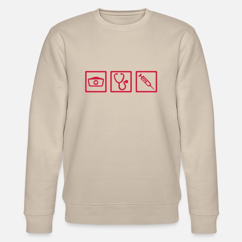 Krankenschwester - Stanley/Stella Unisex Bio-Sweatshirt CHANGER  - Beige