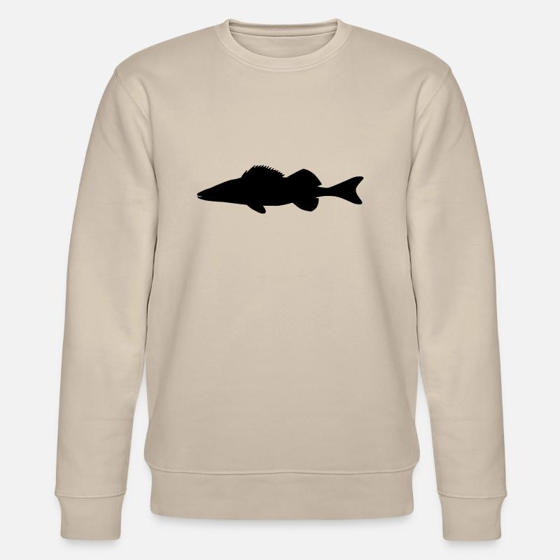Fish Pikeperch - Stanley/Stella CHANGER Unisex Organic Sweatshirt - beige