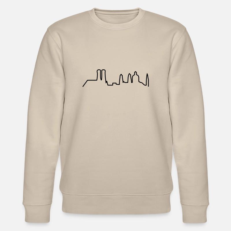 München - Munich - skyline - Stanley/Stella Unisex Bio-Sweatshirt CHANGER  - Beige