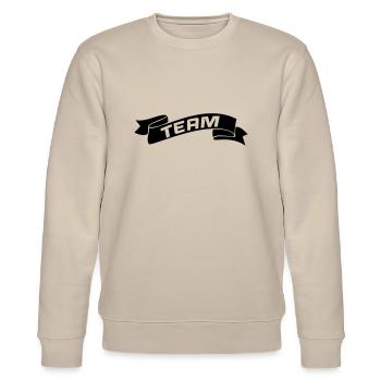 Équipe - Sweat bio CHANGER Stanley/Stella Unisexe - beige - Devant - Nik (191cm) & Marisol (170cm)