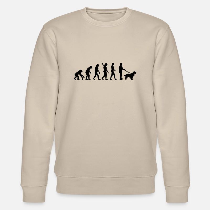 Cocker Spaniel - Stanley/Stella CHANGER Unisex Organic Sweatshirt - beige