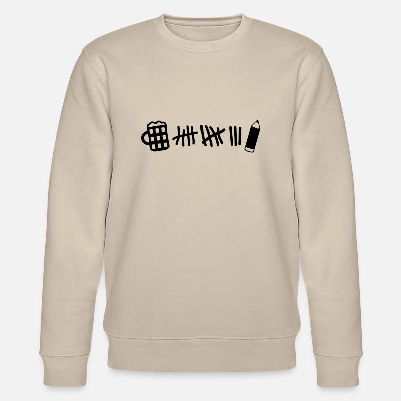 Striche - Bier Stift - Stanley/Stella Unisex Bio-Sweatshirt CHANGER  - Beige