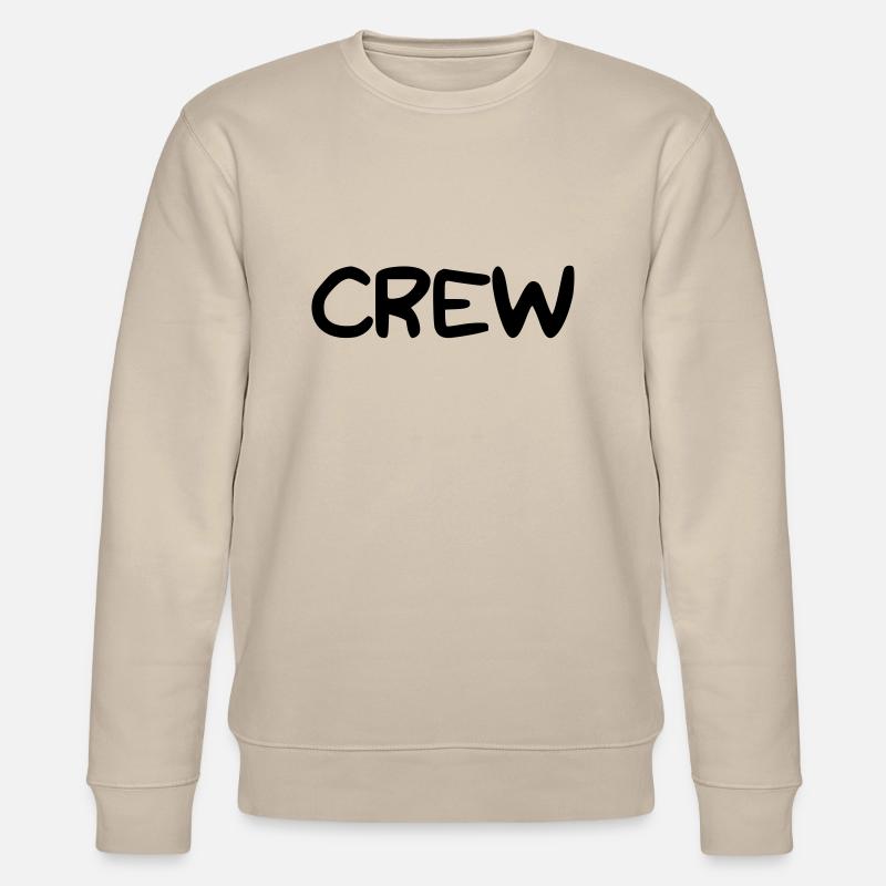 CREW lettrage - Sweat bio CHANGER Stanley/Stella Unisexe - beige