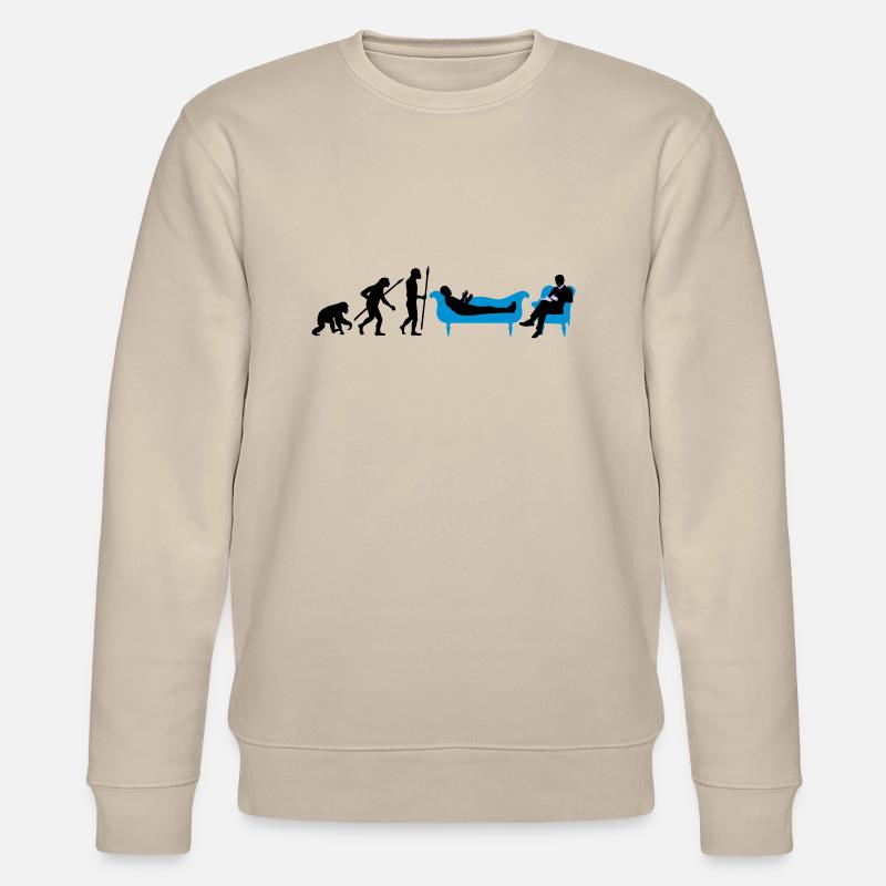 evolution_therapeut_psychologe_11_2016_b - Stanley/Stella Unisex Bio-Sweatshirt CHANGER  - Beige