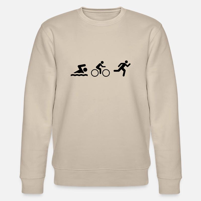 Triatlon_v9 - Stanley/Stella Unisex Bio-Sweatshirt CHANGER  - Beige