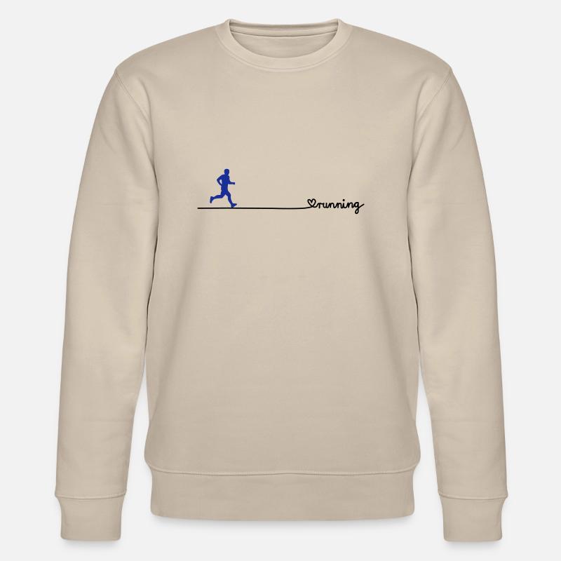 love running - Stanley/Stella Unisex Bio-Sweatshirt CHANGER  - Beige