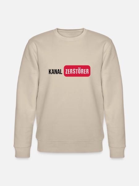 Kanalzerstörer - Stanley/Stella Unisex Bio-Sweatshirt CHANGER  - Beige