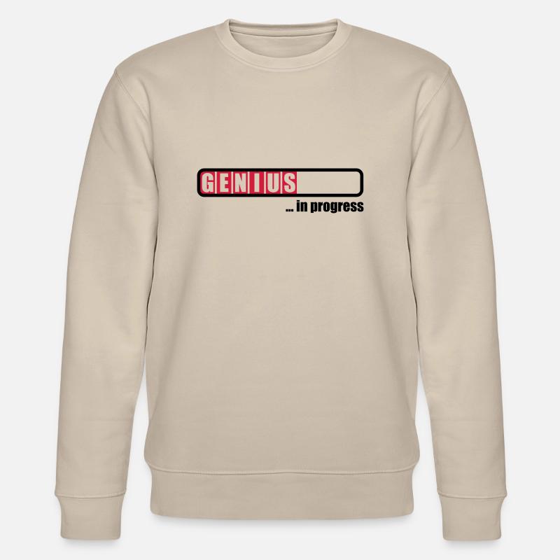 Genius in progress - Stanley/Stella CHANGER Unisex Organic Sweatshirt - beige