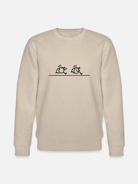 Marathon runner Fast lane - Stanley/Stella CHANGER Unisex Organic Sweatshirt - beige
