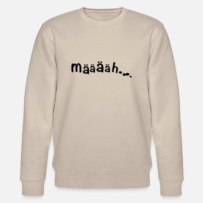 MÄÄÄH ZIEGE - Stanley/Stella Unisex Bio-Sweatshirt CHANGER  - Beige