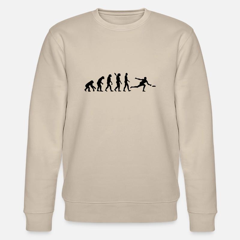 Evolution Frisbee - Stanley/Stella CHANGER Unisex Organic Sweatshirt - beige