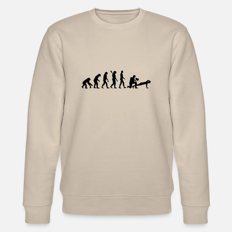 Fitnesstrainer - Stanley/Stella Unisex Bio-Sweatshirt CHANGER  - Beige