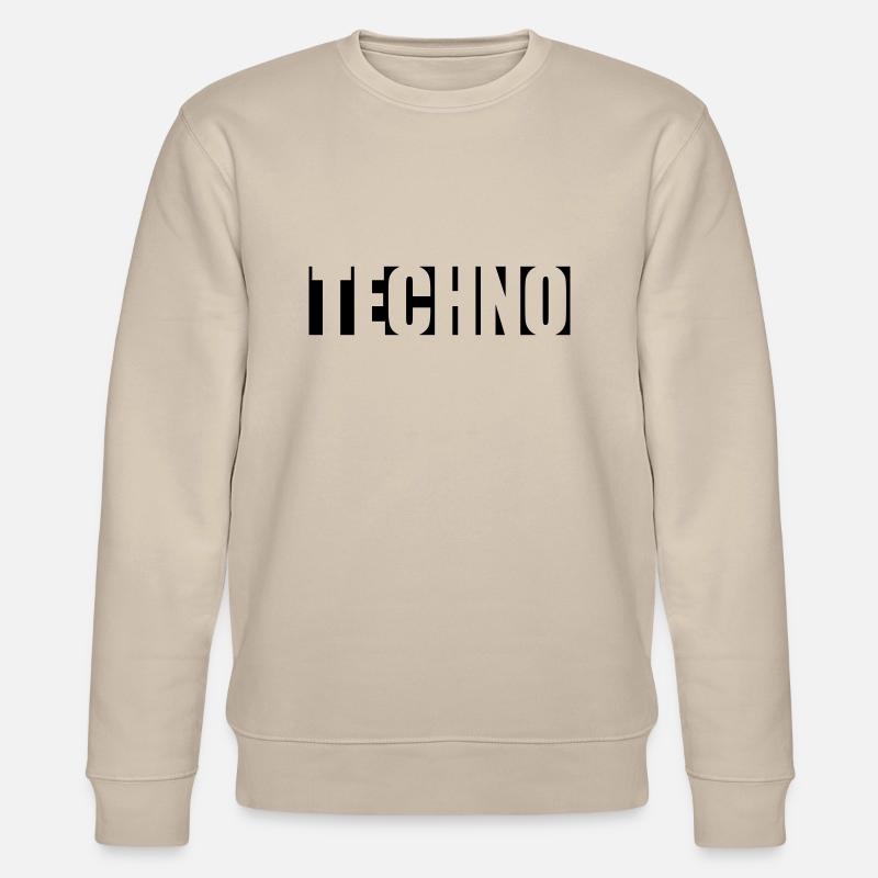 Logo Techno Musique - Sweat bio CHANGER Stanley/Stella Unisexe - beige