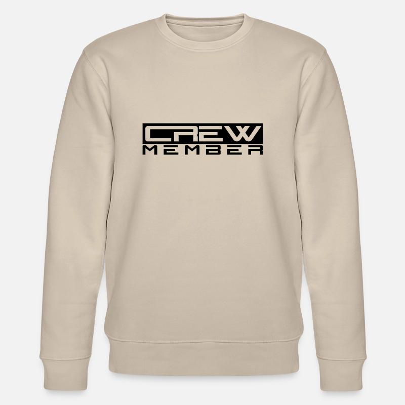 Crew Member Logo Design - Sweat bio CHANGER Stanley/Stella Unisexe - beige