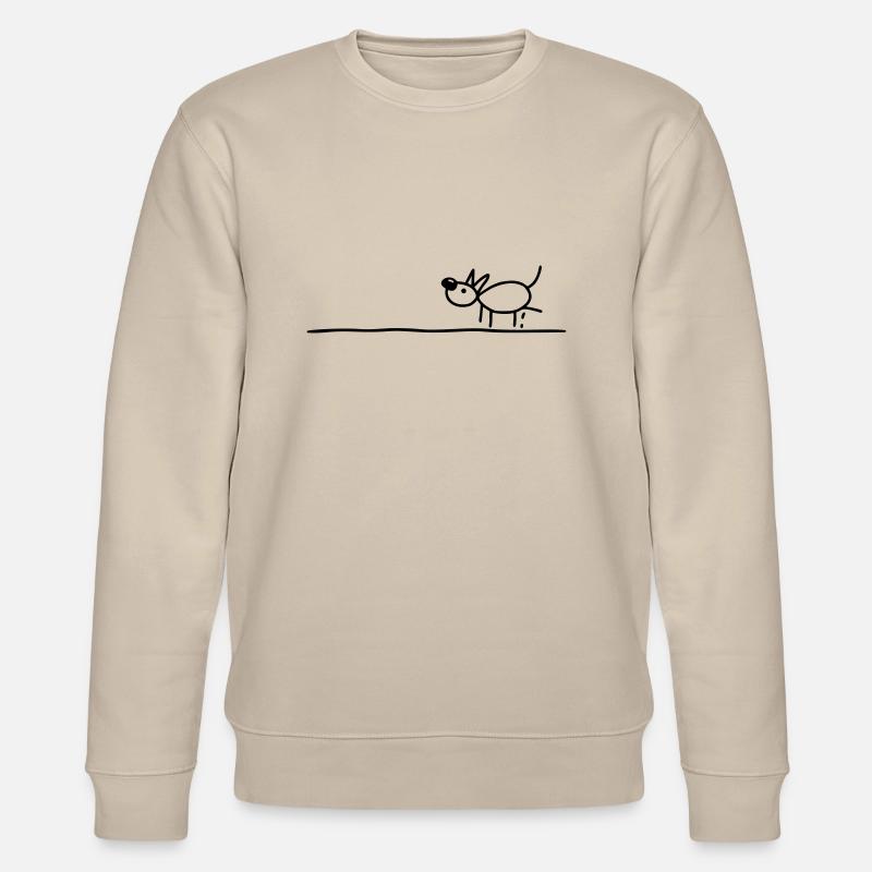 Hund hebt Bein - Stanley/Stella Unisex Bio-Sweatshirt CHANGER  - Beige