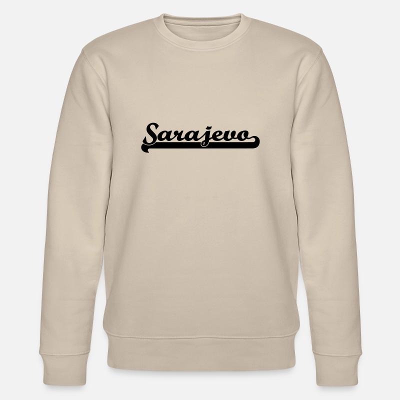 écrit Sarajevo - Sweat bio CHANGER Stanley/Stella Unisexe - beige