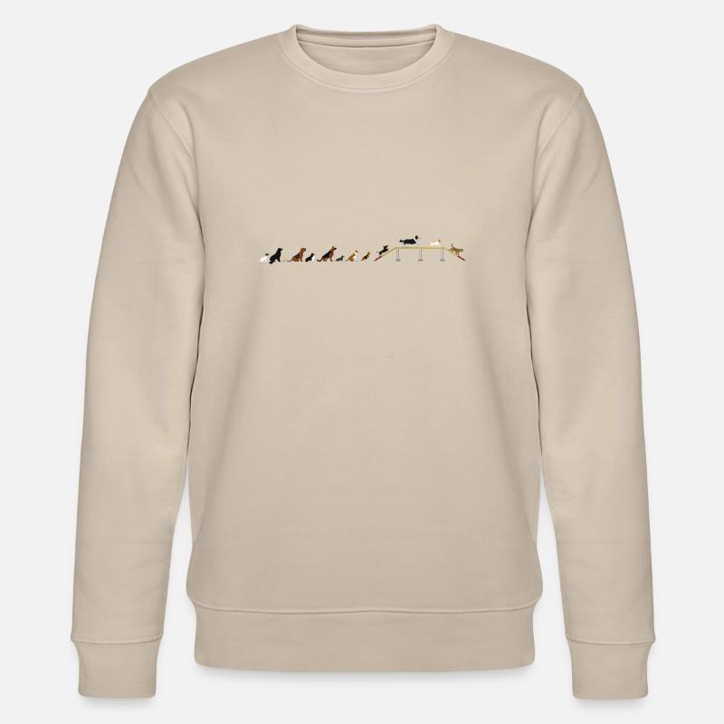 Agility Steg Wartezeit - Stanley/Stella Unisex Bio-Sweatshirt CHANGER  - Beige