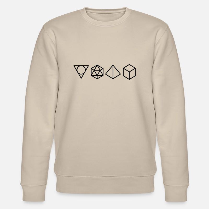 Geometrische formen - Stanley/Stella Unisex Bio-Sweatshirt CHANGER  - Beige