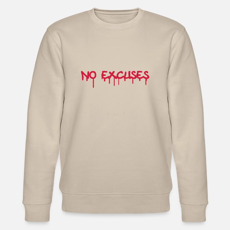 No Excuses - Stanley/Stella Unisex Bio-Sweatshirt CHANGER  - Beige