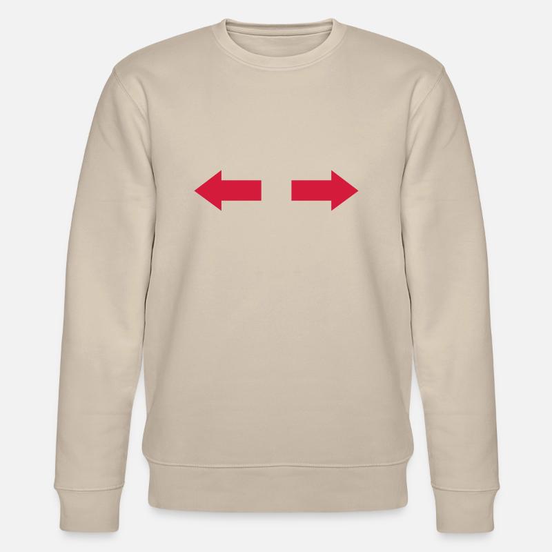 Pfeil - Stanley/Stella Unisex Bio-Sweatshirt CHANGER  - Beige