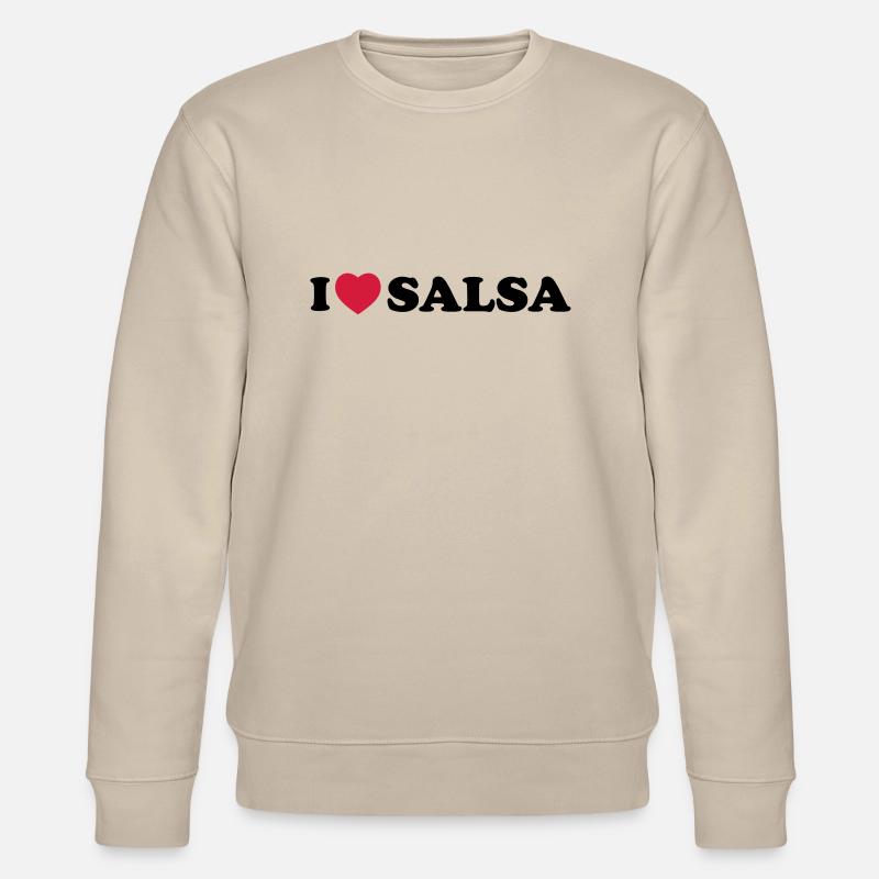 I love salsa - Stanley/Stella Unisex Bio-Sweatshirt CHANGER  - Beige