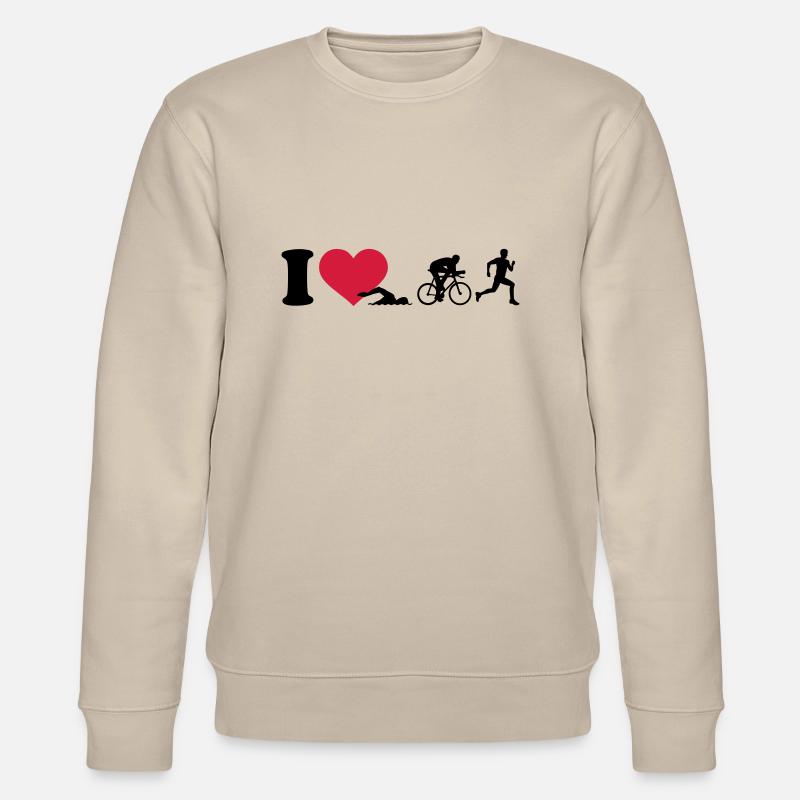 Triathlon - Stanley/Stella Unisex Bio-Sweatshirt CHANGER  - Beige