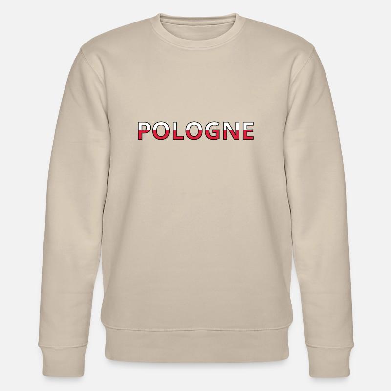 Drapeau Pologne - Sweat bio CHANGER Stanley/Stella Unisexe - beige