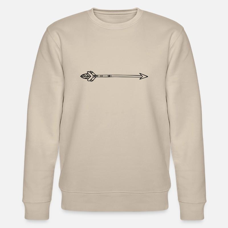 pfeil - Stanley/Stella Unisex Bio-Sweatshirt CHANGER  - Beige