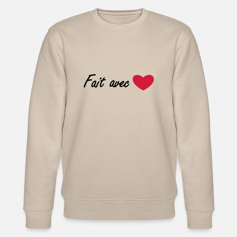 mit liebe gemacht - Stanley/Stella Unisex Bio-Sweatshirt CHANGER  - Beige