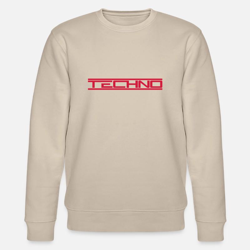 Rote Balken Techno - Stanley/Stella Unisex Bio-Sweatshirt CHANGER  - Beige