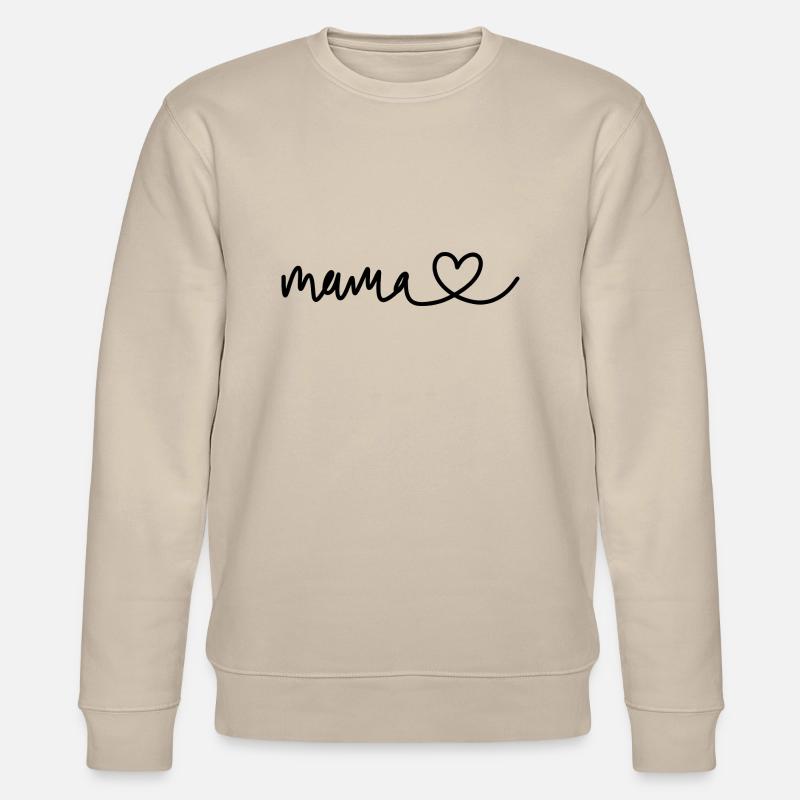 Mama Herz - Stanley/Stella Unisex Bio-Sweatshirt CHANGER  - Beige