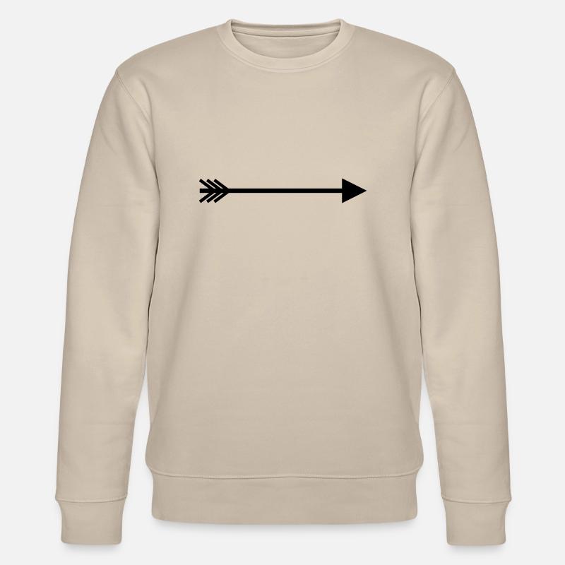 Flèche droite - Sweat bio CHANGER Stanley/Stella Unisexe - beige