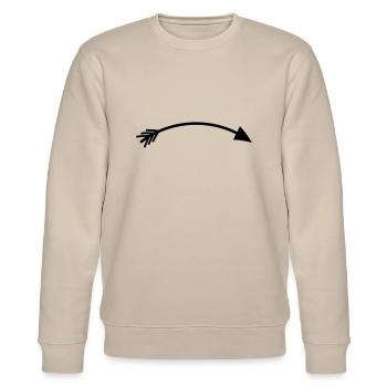 Pfeil rechts - Stanley/Stella Unisex Bio-Sweatshirt CHANGER  - Beige - Vorne - Nik (191cm) & Marisol (170cm)