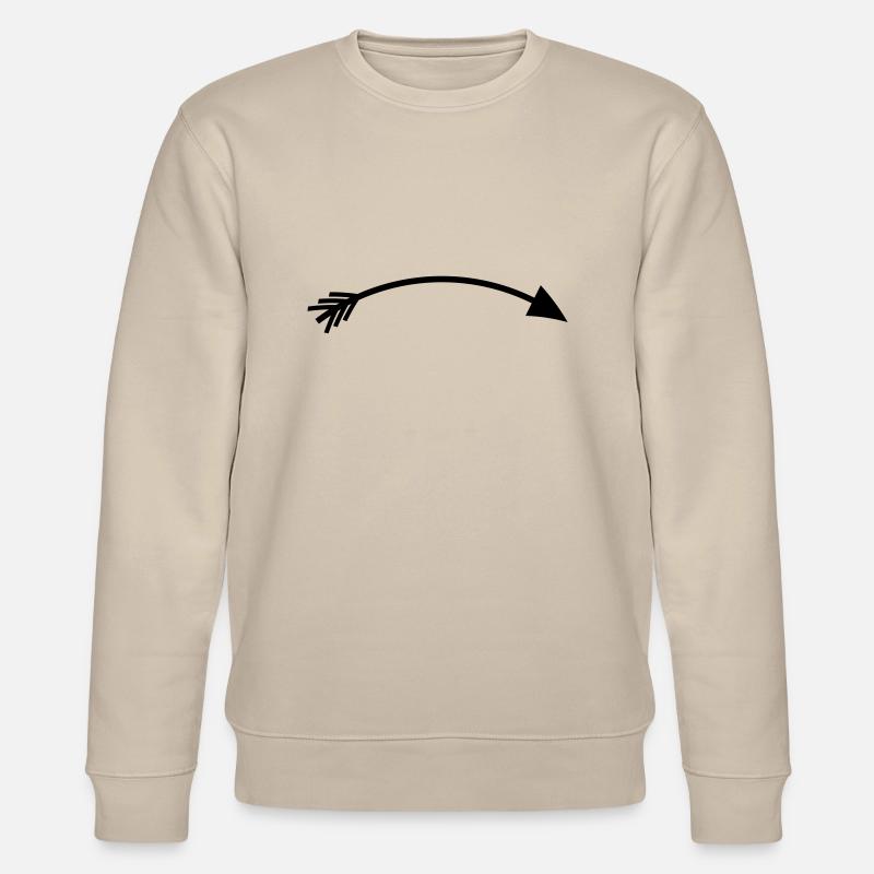 Flèche droite - Sweat bio CHANGER Stanley/Stella Unisexe - beige