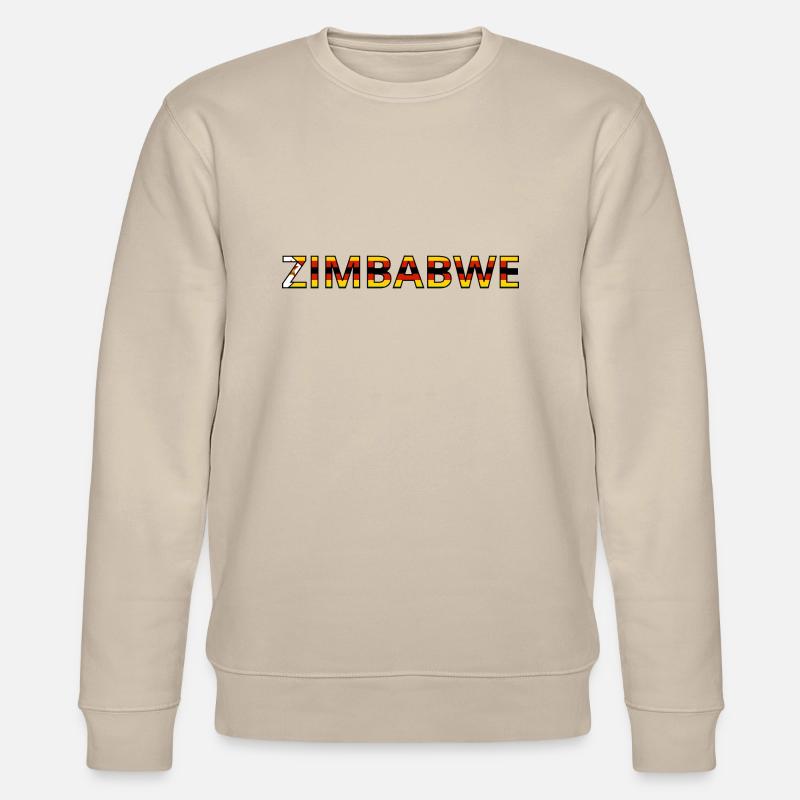Drapeau Zimbabwe - Sweat bio CHANGER Stanley/Stella Unisexe - beige