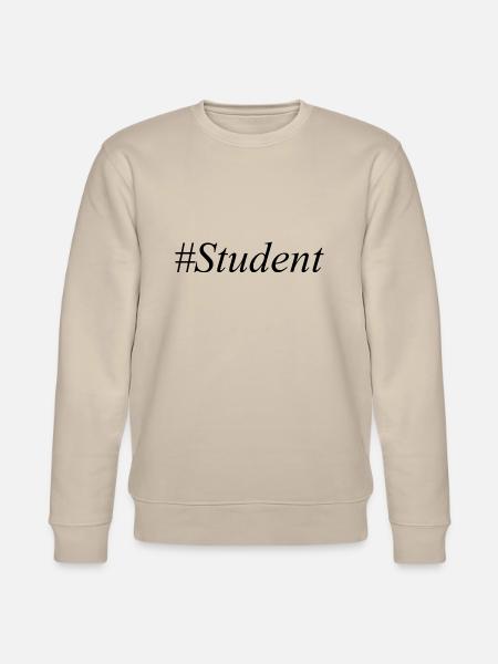 #Student Logo Black - Stanley/Stella CHANGER Unisex Organic Sweatshirt - beige