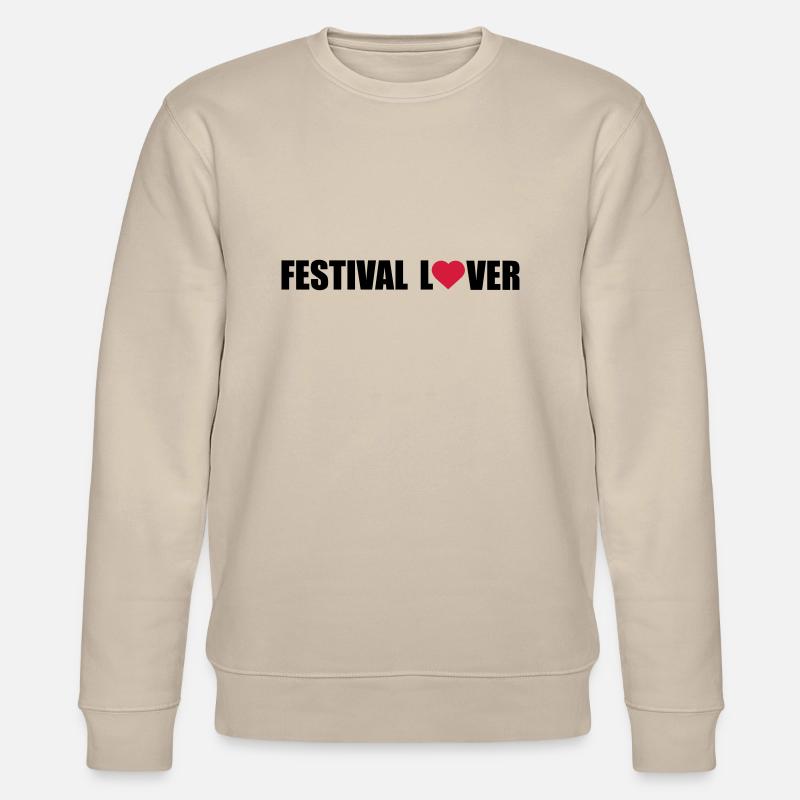 festival lover - Stanley/Stella Unisex Bio-Sweatshirt CHANGER  - Beige