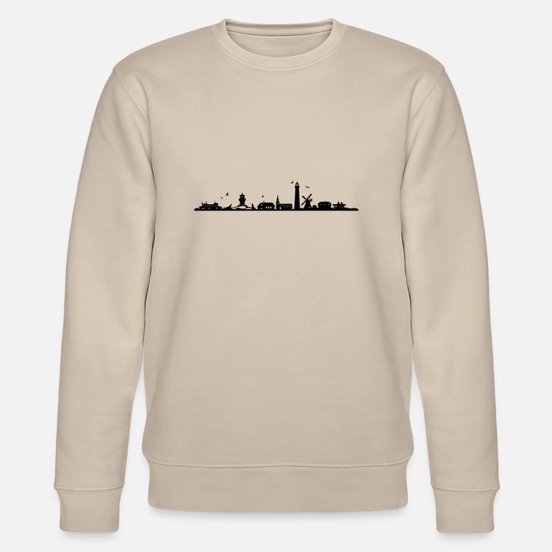 Skyline - Küste Amrum - Stanley/Stella Unisex Bio-Sweatshirt CHANGER  - Beige