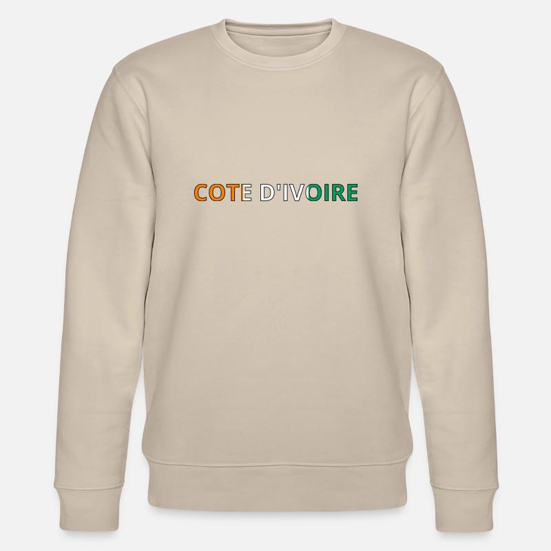 Drapeau Côte d'Ivoire - Sweat bio CHANGER Stanley/Stella Unisexe - beige