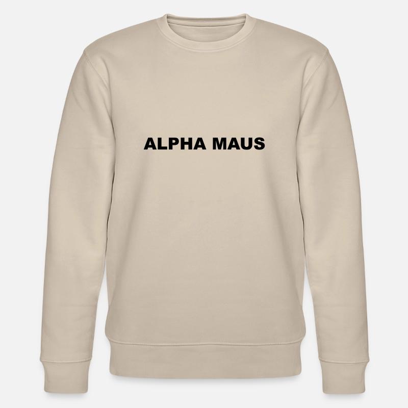 Alpha Maus - Stanley/Stella Unisex Bio-Sweatshirt CHANGER  - Beige