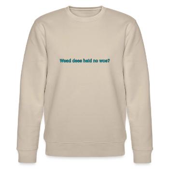 Bayerische Sprüche - Stanley/Stella Unisex Bio-Sweatshirt CHANGER  - Beige - Vorne - Nik (191cm) & Marisol (170cm)